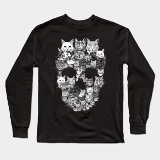 Cat Skull Pendants Long Sleeve T-Shirt